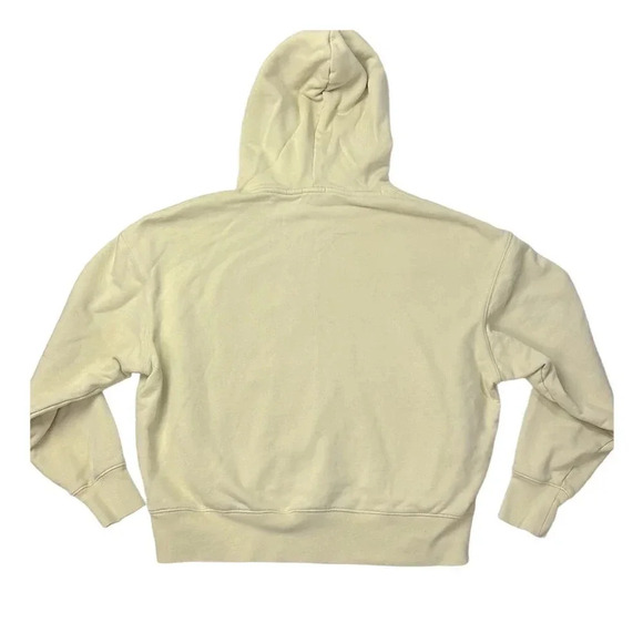 NEW WeWoreWhat Women's Size Small Light Yellow Oversized Hoodie Jacket - Picture 5 of 6